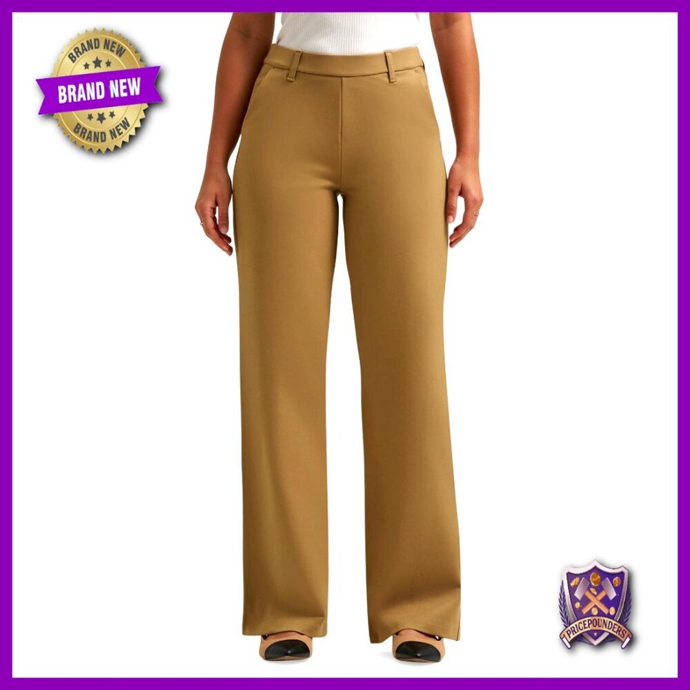 Plus Size Wide Leg Pants Ultra Lux Fabric Regular Fit Pull On